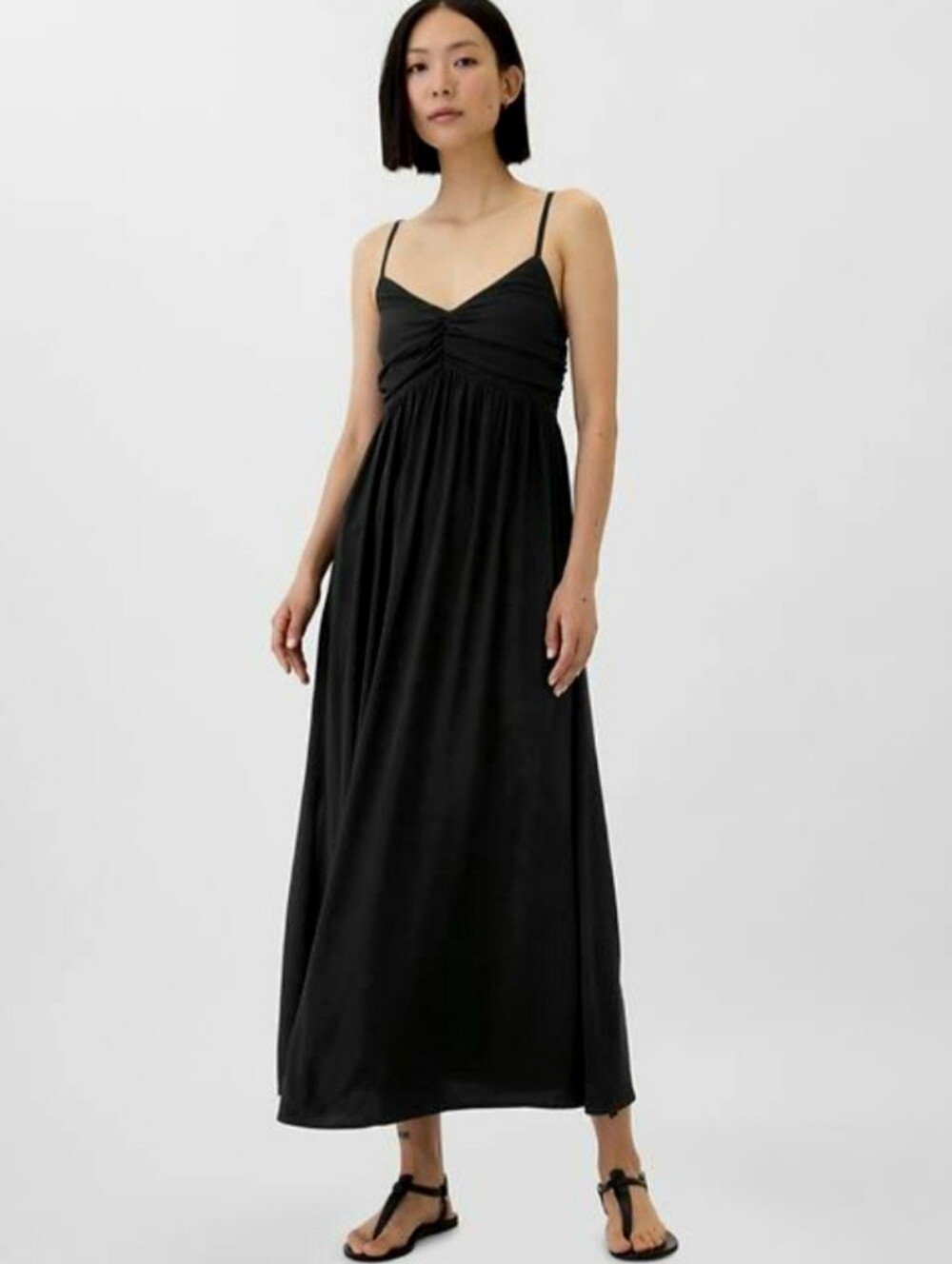 NWT GAP Sleeveless Maxi Dress Size Small In Black